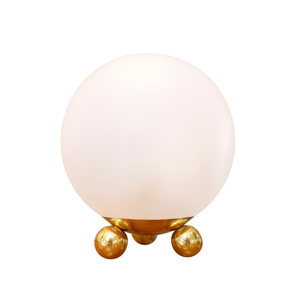 Minimalist Glass & Brass Table Lamp Minimalist Glass & Brass Table Lamp