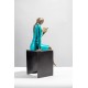 The Reader in Blue Dress