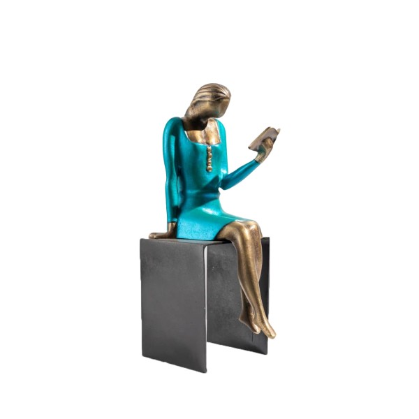 The Reader in Blue Dress