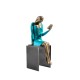 The Reader in Blue Dress
