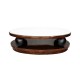Oval Art Deco-Style Coffee Table