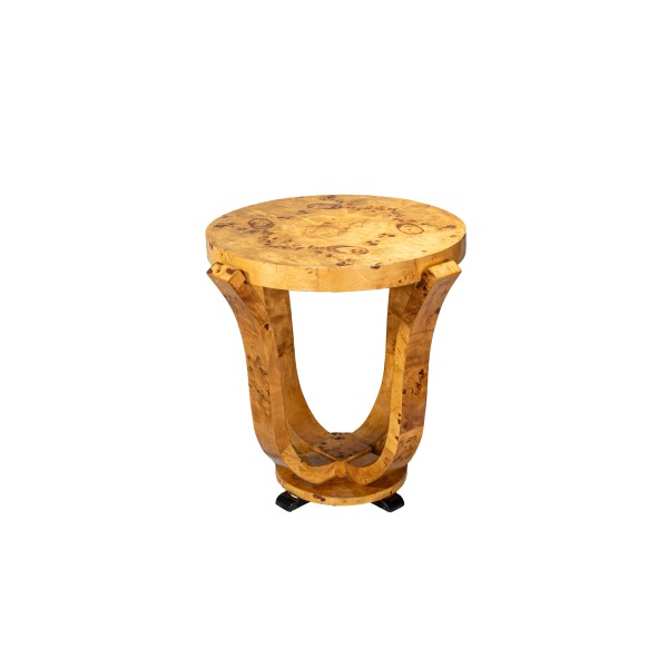 Art Deco Burl Wood Side Table Art Deco Burl Wood Side Table