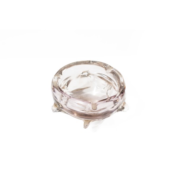 Murano Pale Lilac Glass Ashtray Murano Pale Lilac Glass Ashtray