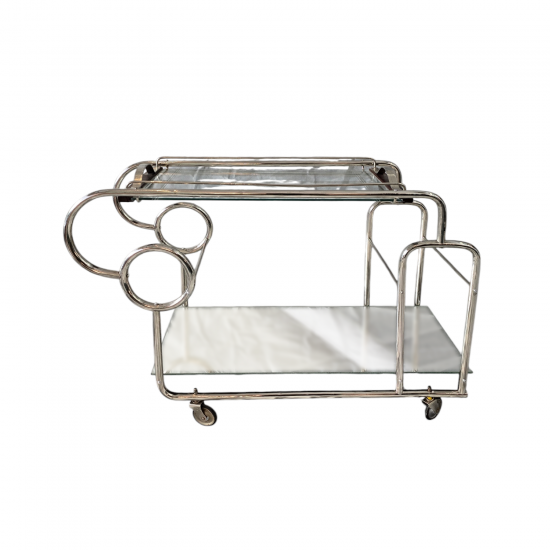 Retro Glass Bar-Cart Retro Glass Bar-Cart