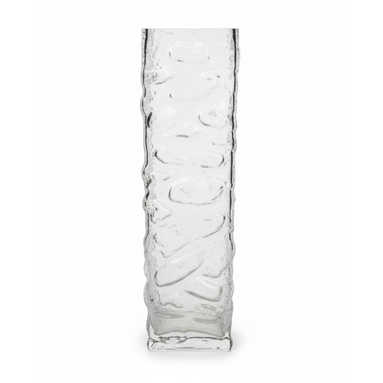 Tall Textured Glass Vase Tall Textured Glass Vase