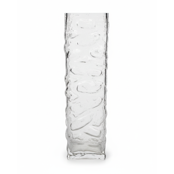Tall Textured Glass Vase Tall Textured Glass Vase