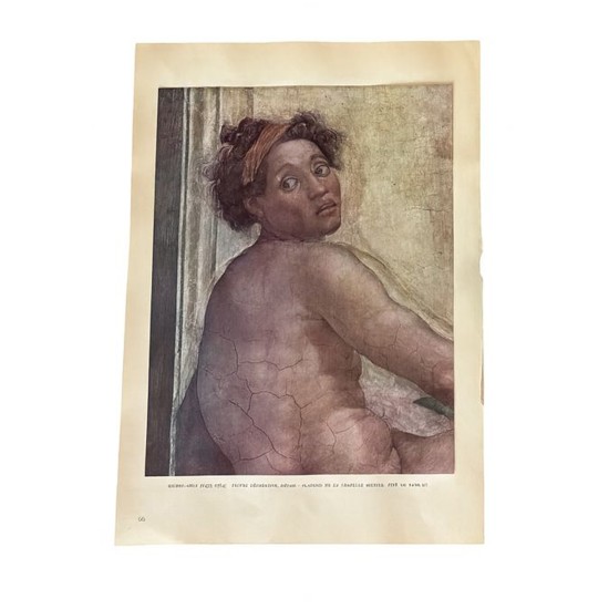 Vintage Michelangelo Print III