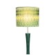 Fluted Emerald Mid-Century Floor Lamp