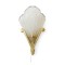 Art Deco Floral Glass Wall Sconce