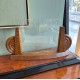 Art Deco Carved Wooden & Glass Frame