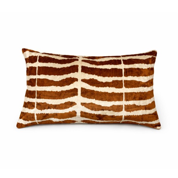 Zebra Velvet Decorative Cushion – Brown Zebra Velvet Decorative Cushion – Brown