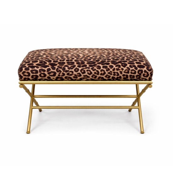 Leopard Print Bench Leopard Print Bench