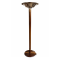 Vintage Art Deco Floor Lamp with Wooden Base