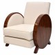 Art Deco Round Arm Chair