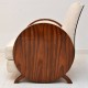 Art Deco Round Arm Chair