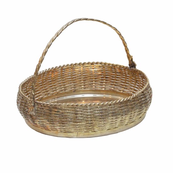 Silver Woven Basket