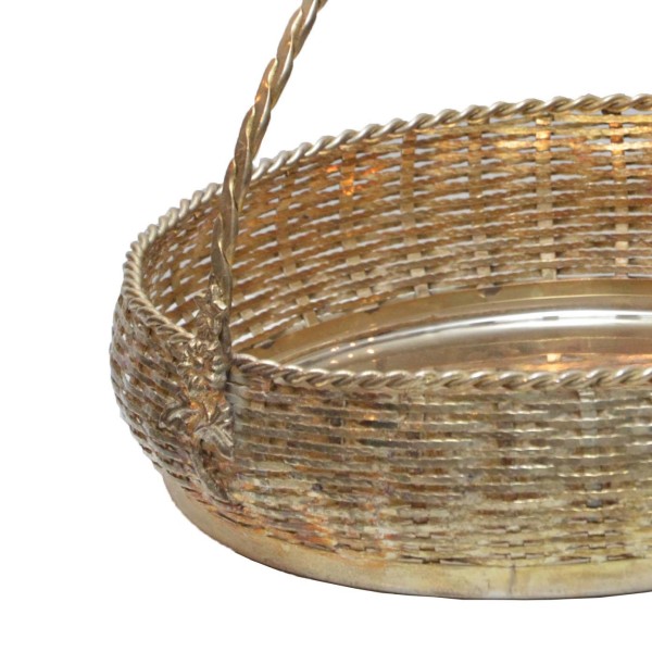 Silver Woven Basket Silver Woven Basket