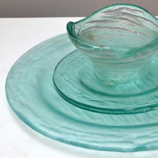 Green Glass Set