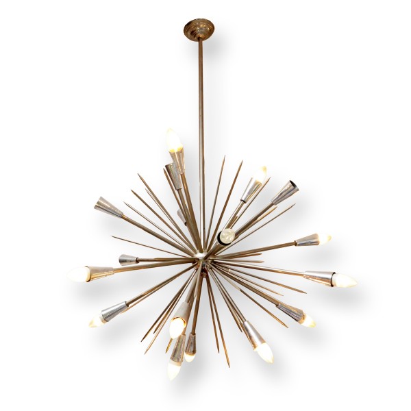 Silver Spiky Chandelier