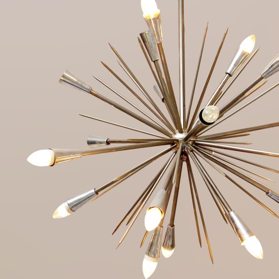 Silver Spiky Chandelier