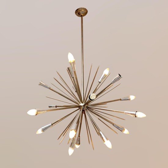 Silver Spiky Chandelier