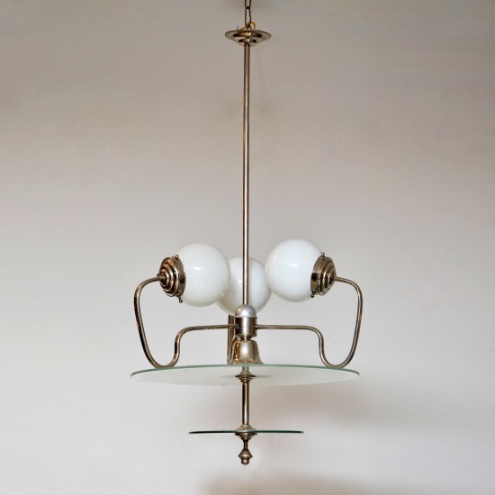 Opaline Globe Chandelier