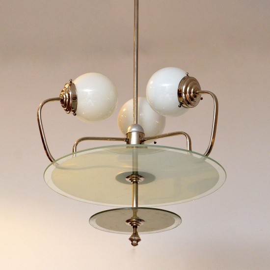 Opaline Globe Chandelier
