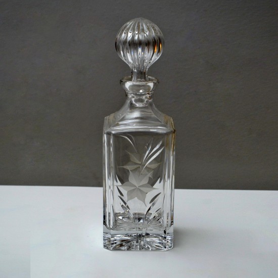 Etched Decanter