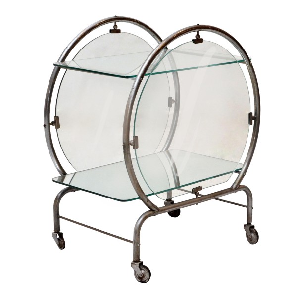 Art Deco Round Teacart