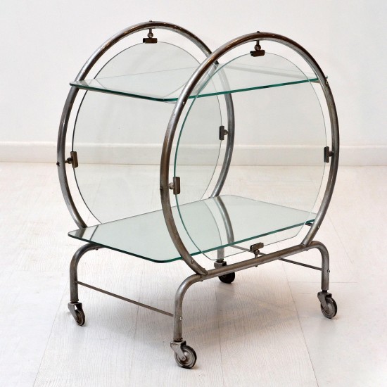 Art Deco Round Teacart