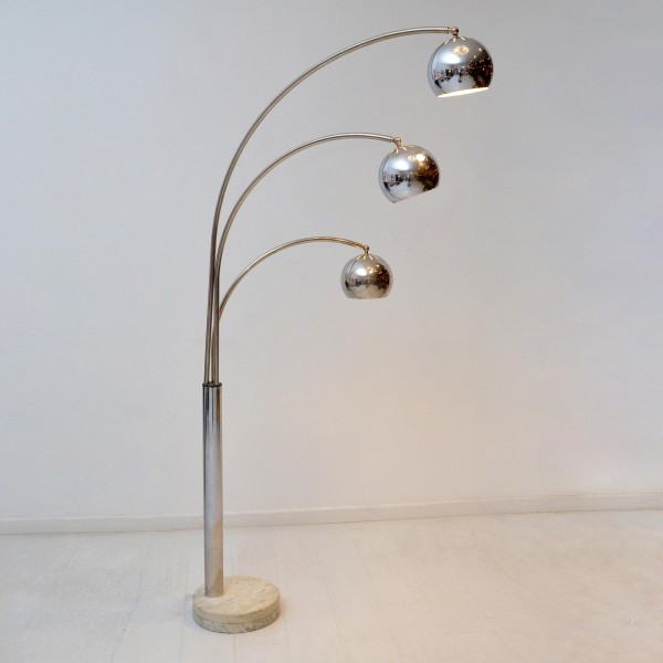 Three-Way Arc Floor Lamp