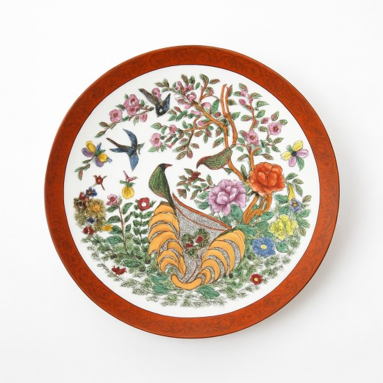 Chinese Porcelain Plate with Birds & Blossoms Chinese Porcelain Plate with Birds & Blossoms