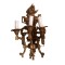 Bronze Louis XVI Style Three-Light Wall Sconce