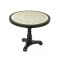 Vintage Round Pedestal Table with Inlaid Top